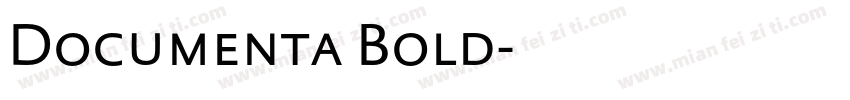 Documenta Bold字体转换